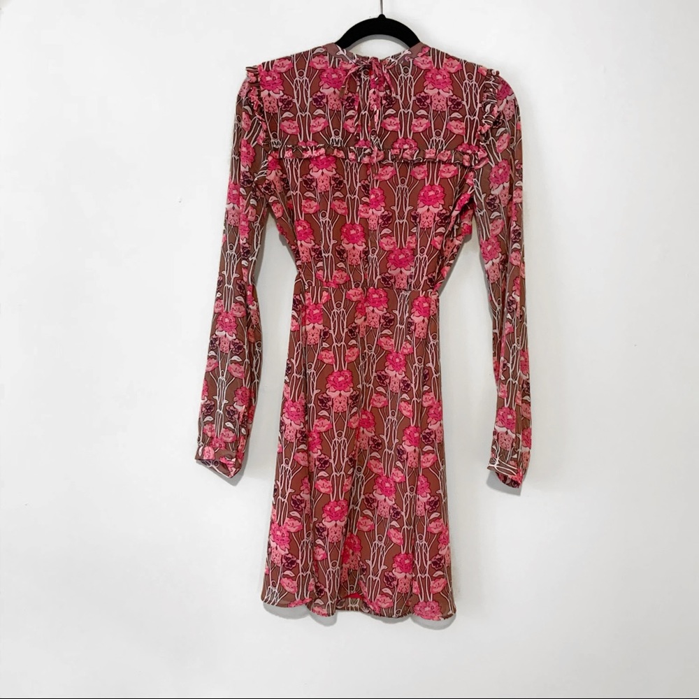 Topshop Floral Ruffle Dress - Picture 8 of 10